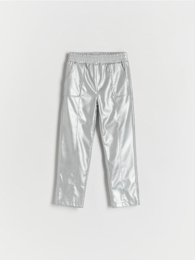 Faux leather trousers - RESERVED