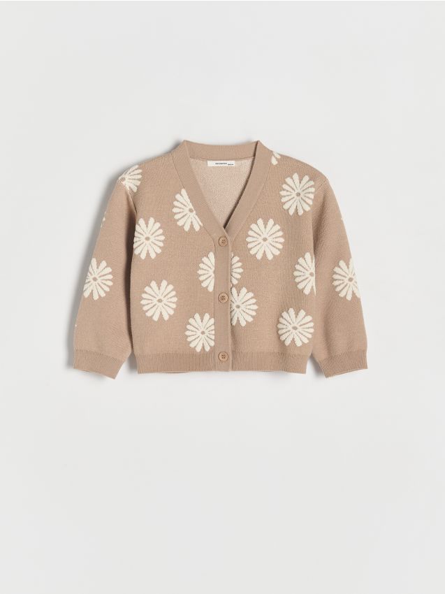 Reserved - Cardigan cu imprimeu floral - multicolor