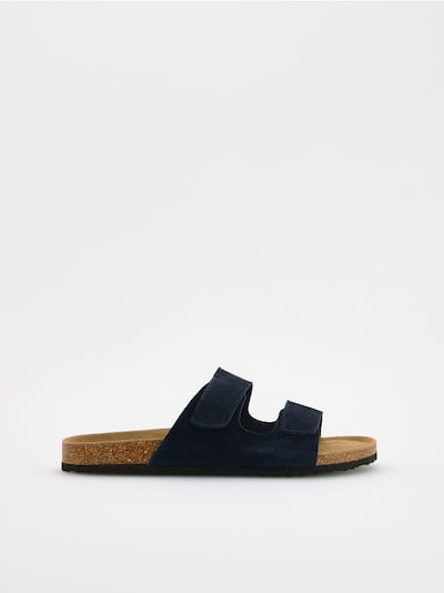 Suede slides