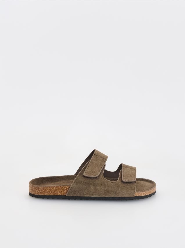 Suede slides - RESERVED