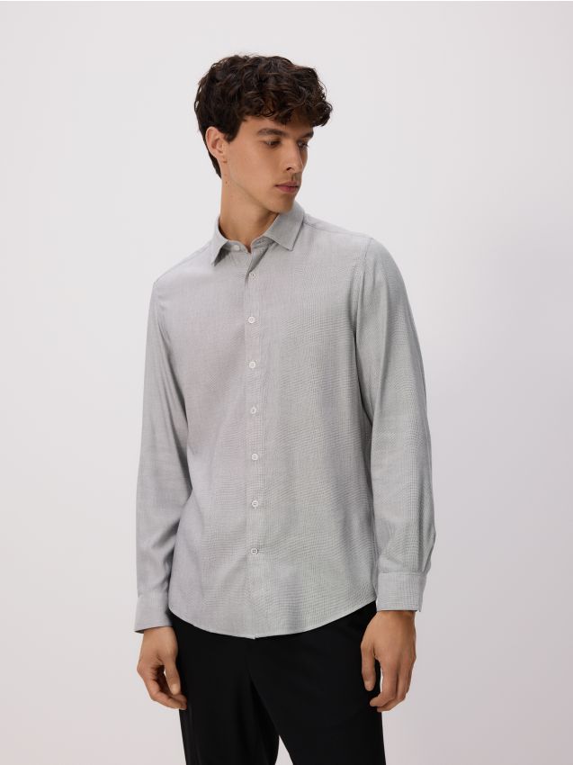 Regular fit effen overhemd - RESERVED
