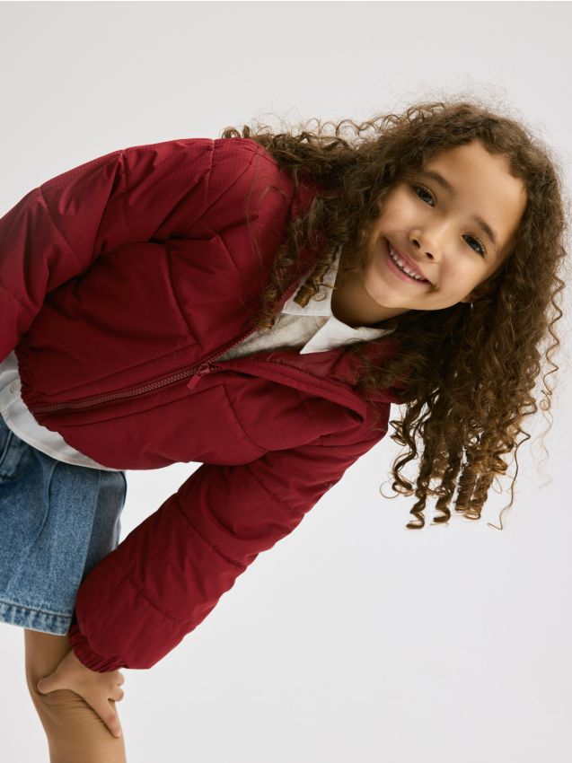 Reserved - Geacă cu glugă - maro