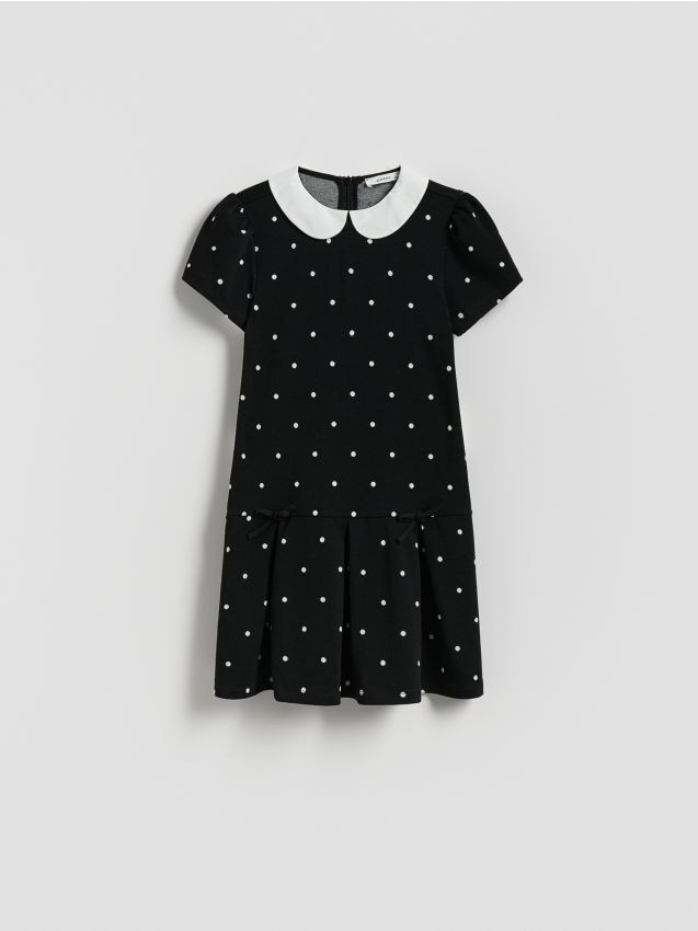 Reserved - Rochie cu buline - negru