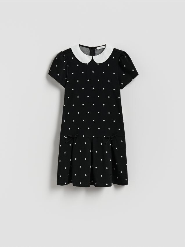 Reserved - Rochie cu buline - negru