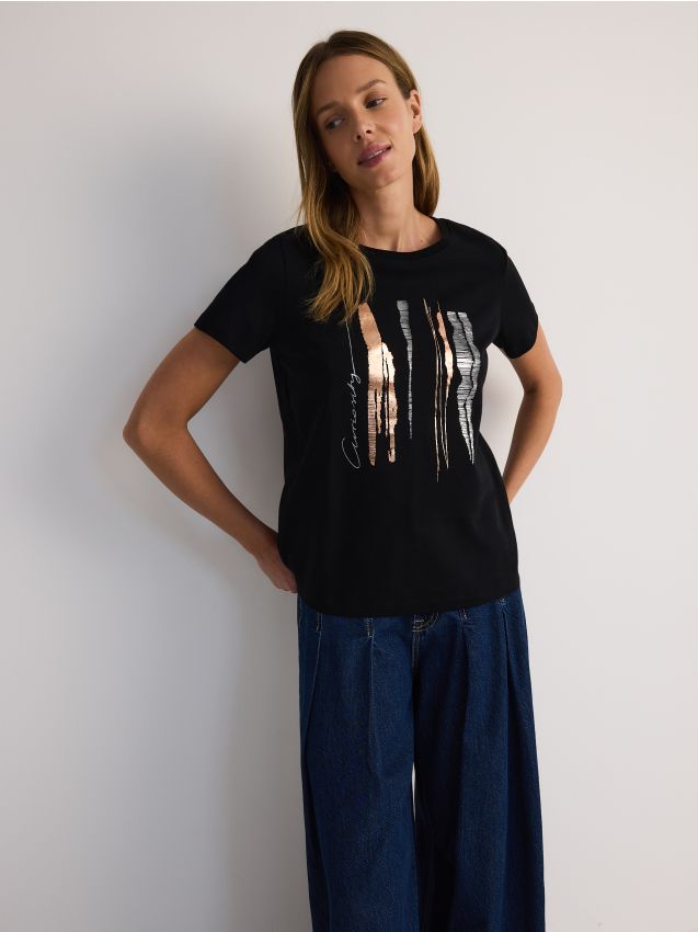 Regular fit printed T-shirt - RESERVED