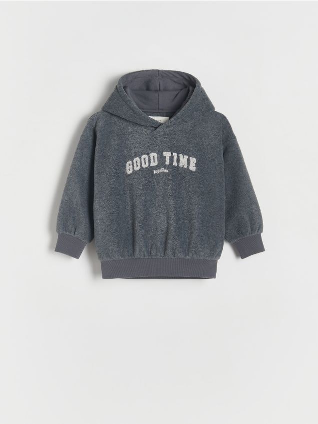 Reserved - hanorac oversized - gri-închis