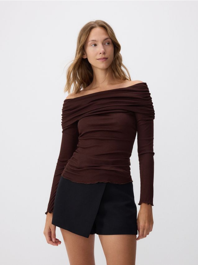 Cold shoulder blouse - RESERVED