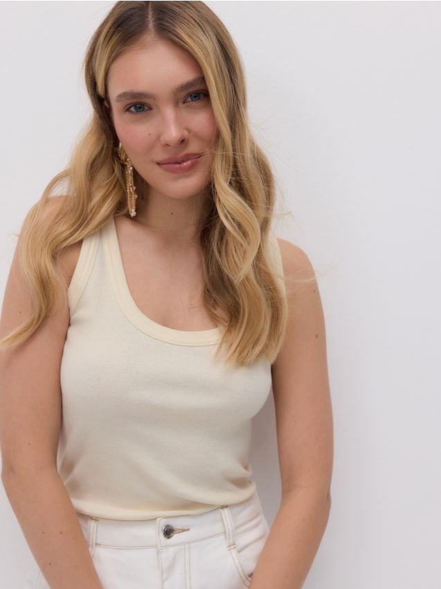 Cotton rich cami top - RESERVED