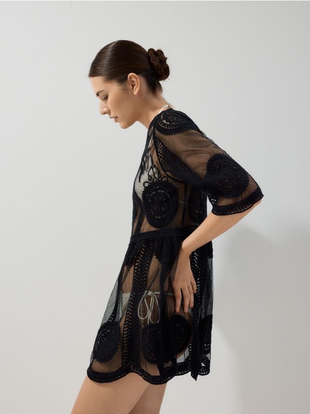 Patterned poncho - RESERVED