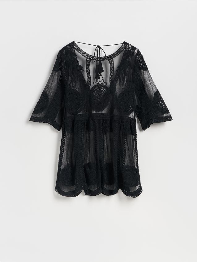 Patterned poncho - RESERVED