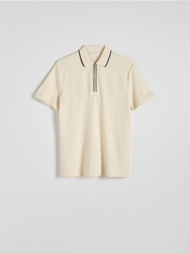 Poloskjorte i regular fit af bomuld - RESERVED