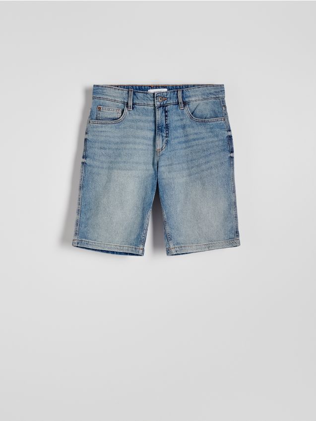 Reserved - pantaloni scurți din denim regular - albastru