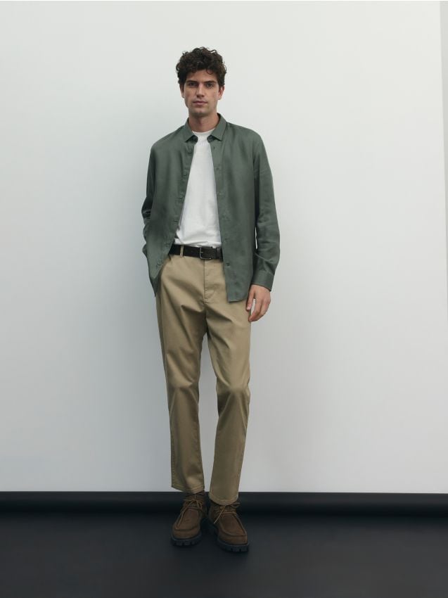 Regular fit lyocell shirt - RESERVED
