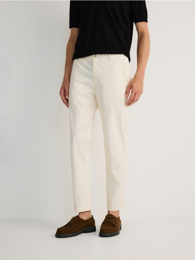 Chino slim cotton trousers - RESERVED