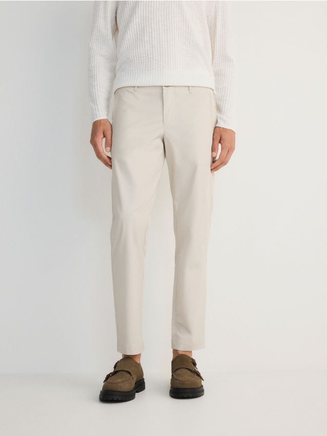 Chino slim cotton trousers - RESERVED