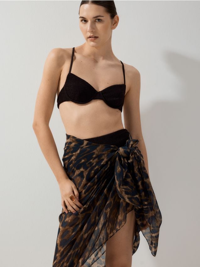 Κασκόλ με animal print - RESERVED