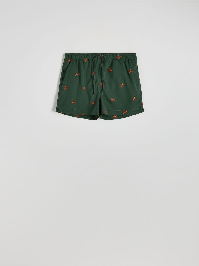 Reserved - pantaloni scurți de plajă - verde-închis