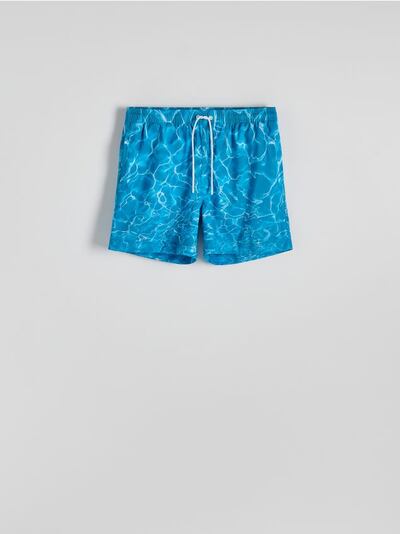 Patterned beach shorts
