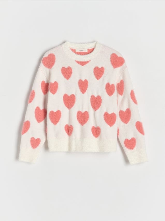 Reserved - GIRLS` SWEATER - crem