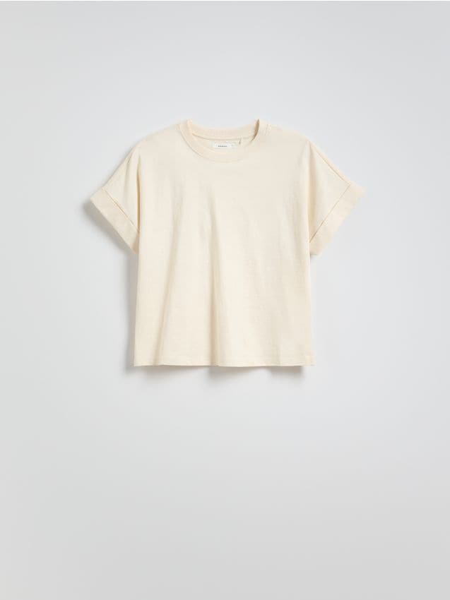 Reserved - Tricou kimono - crem