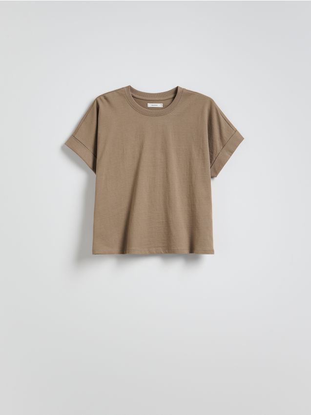 Reserved - Tricou kimono - cafeniu
