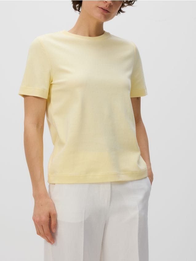 Mercerised organic cotton regular fit T-shirt - RESERVED
