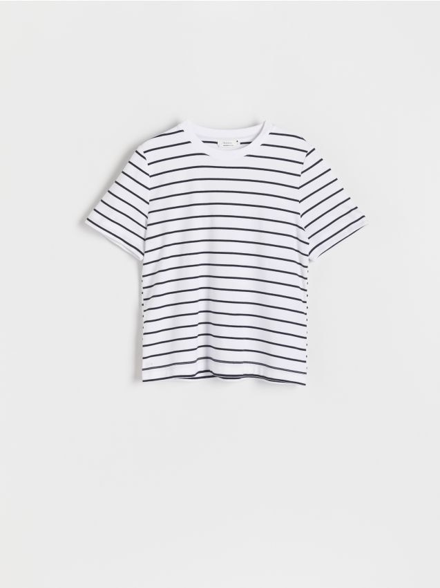 Regular fit majica kratkih rukava od mercerizovanog pamuka - RESERVED