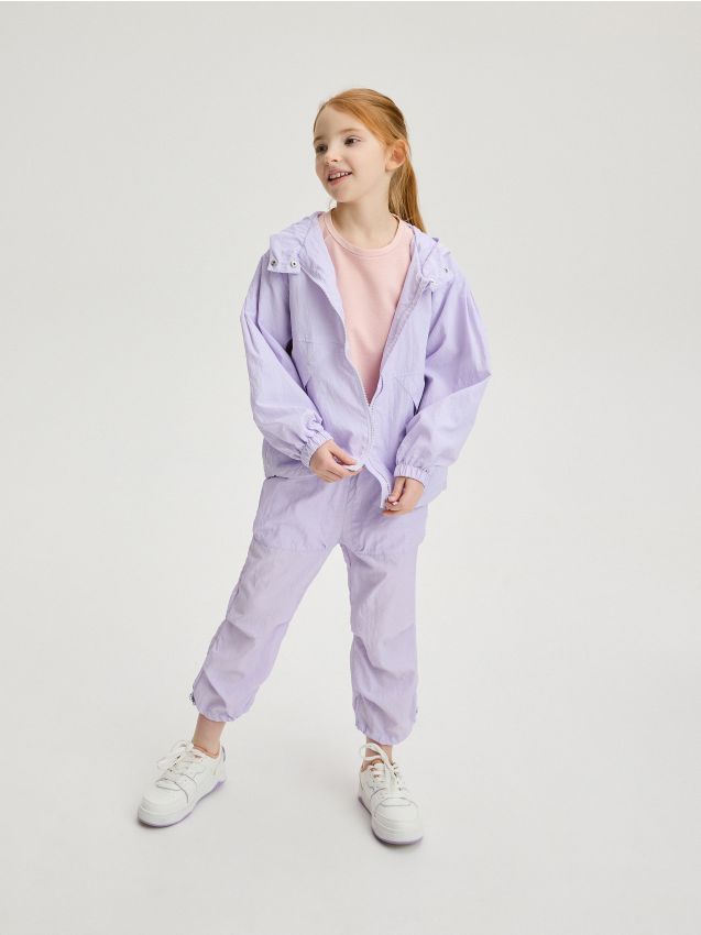 Reserved - tricou din bumbac cu efect prespălat - roz-pudră