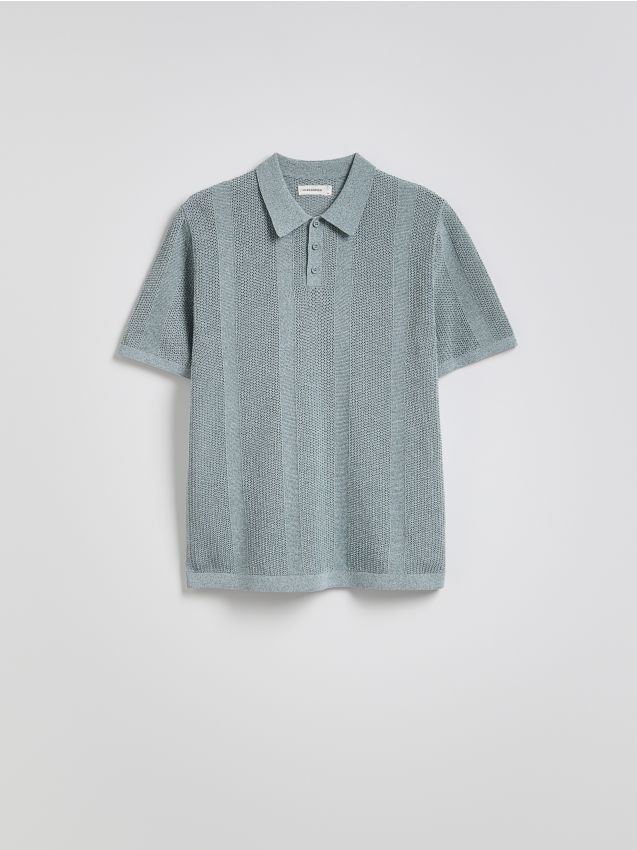 Pull ajouré façon polo - RESERVED
