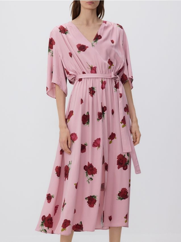 Gebloemde maxi-jurk - RESERVED