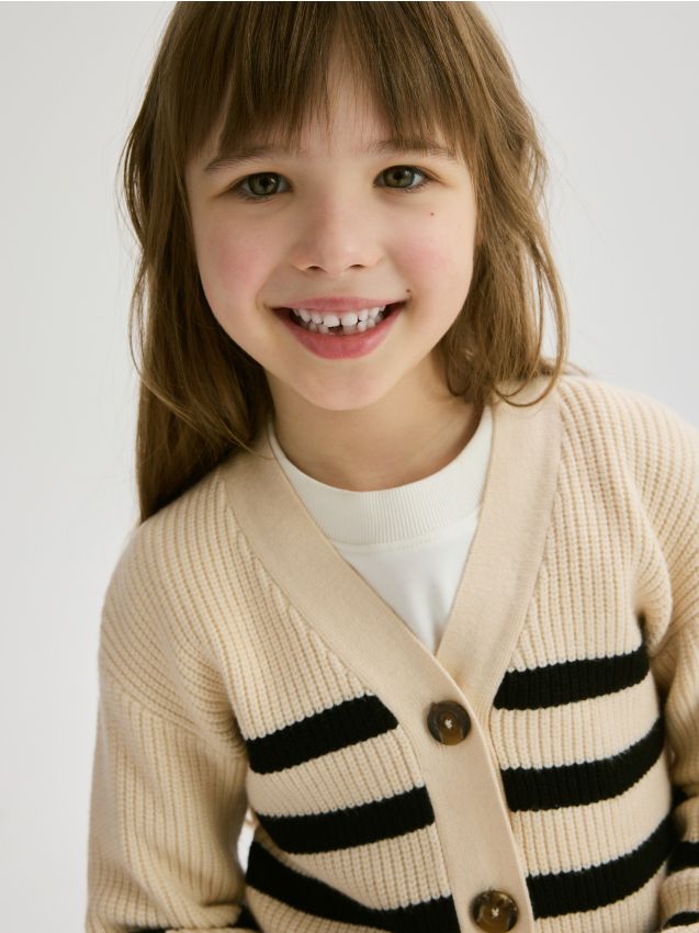 Stripe cardigan - RESERVED