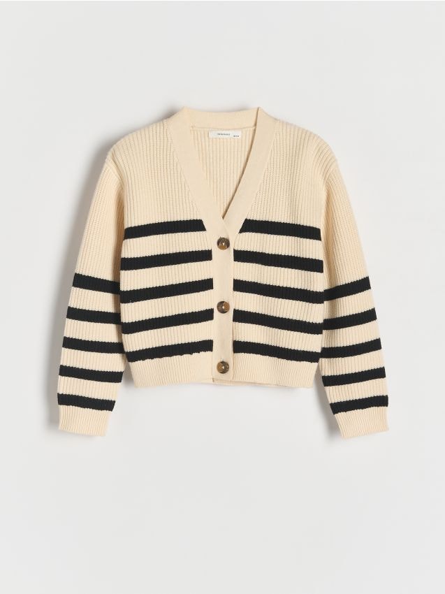 Stripe cardigan - RESERVED