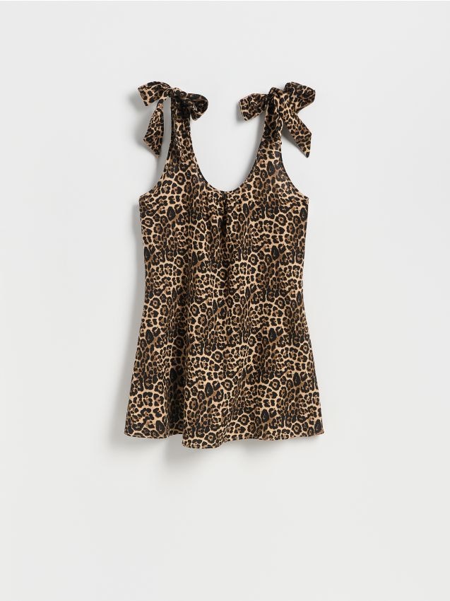 Beach cover-up with linen blend - RESERVED