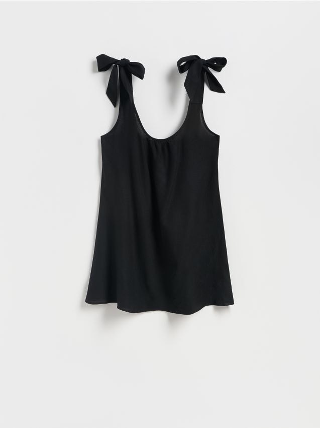Beach cover-up with linen blend - RESERVED