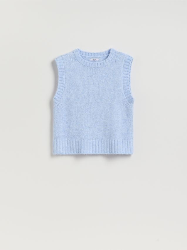 Wool mix vest - RESERVED