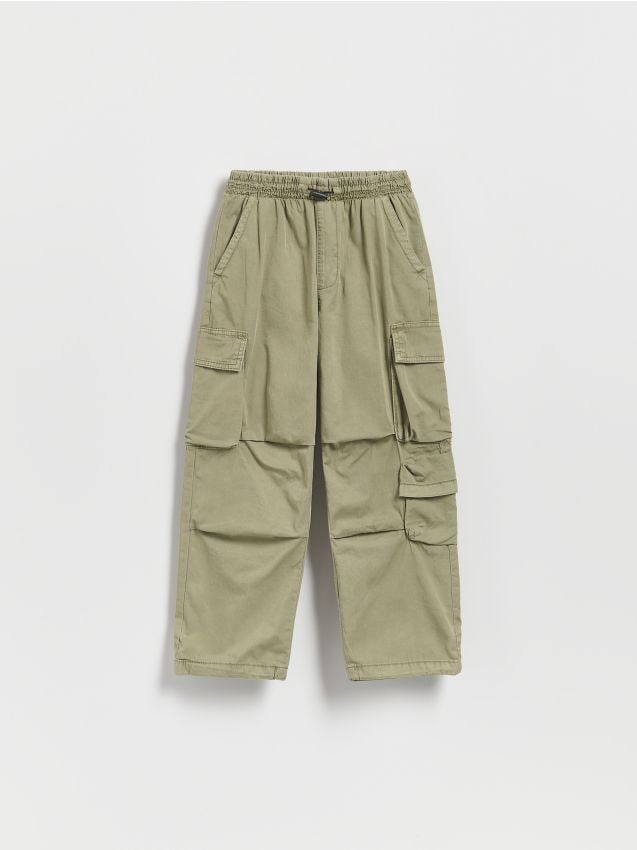 Cotton parachute trousers - RESERVED
