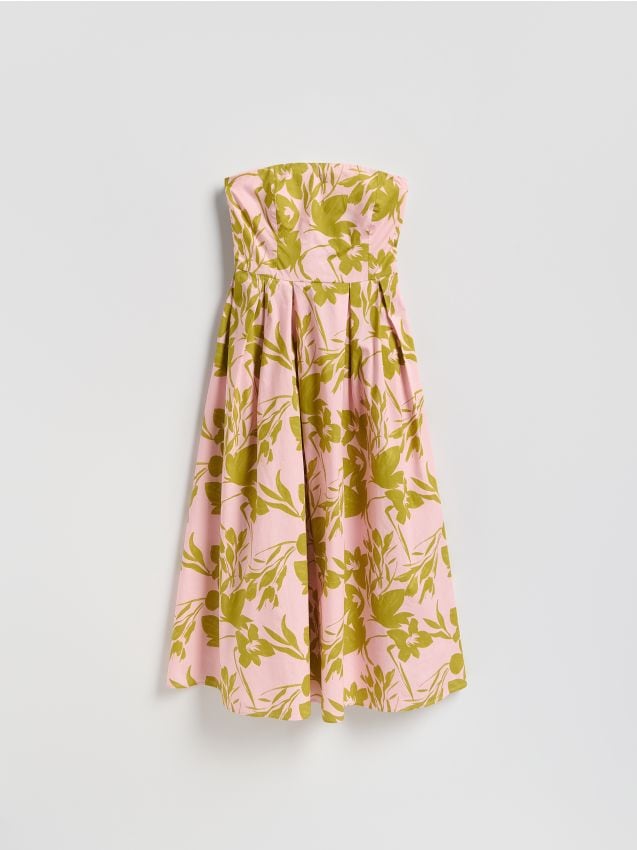 Robe midi à motif - RESERVED