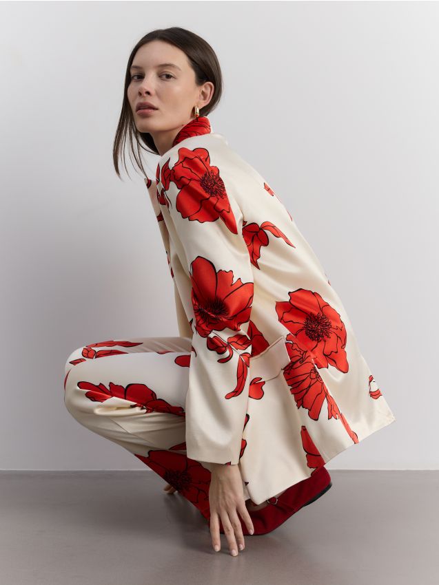 Wzorzysta marynarka oversize - RESERVED