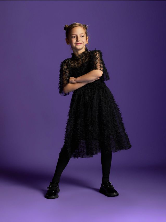 Tüllkleid mit Schleifen - RESERVED