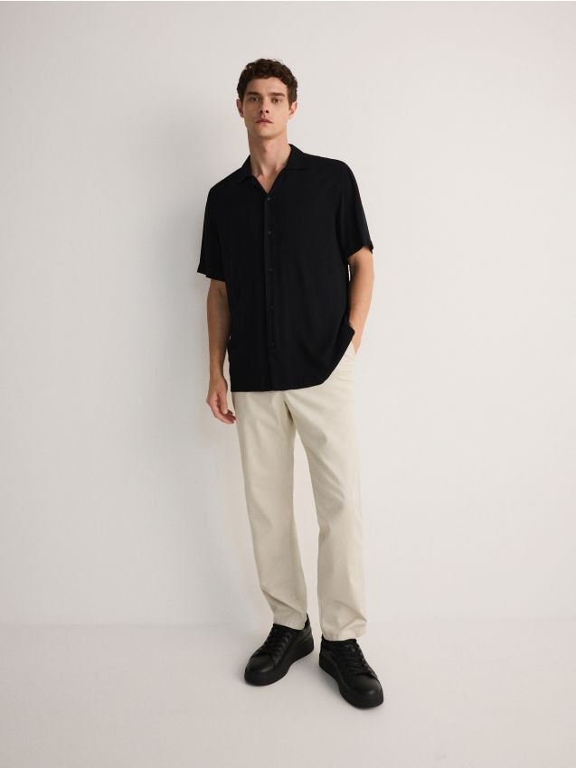 Chemise comfort fit en viscose - RESERVED