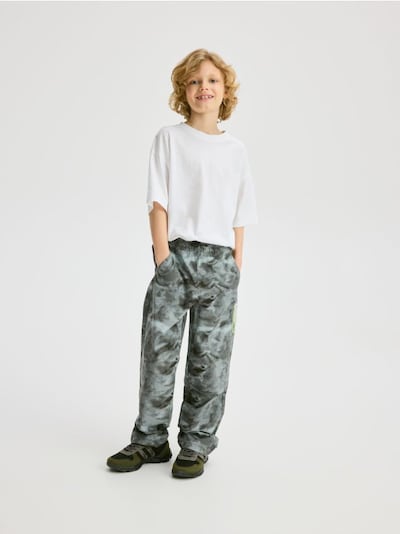 Cotton parachute trousers