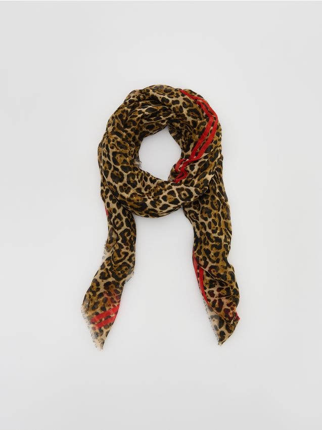Animal pattern scarf - RESERVED