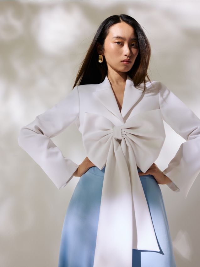Decorative bow blazer - RESERVED