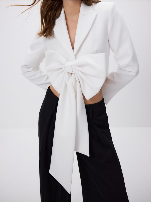 Blazer met decoratieve strik - RESERVED