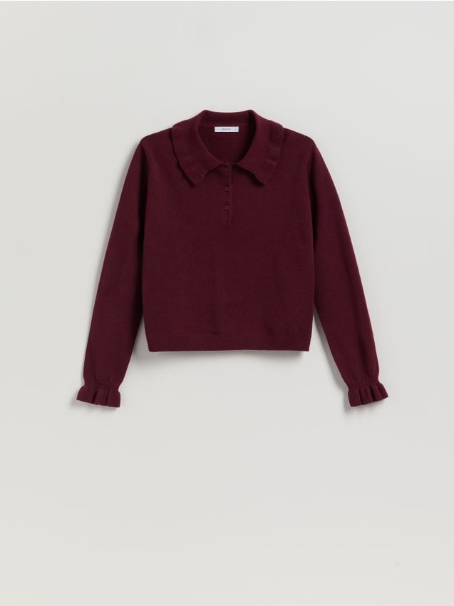 Jumper with ruffle details - RESERVED
