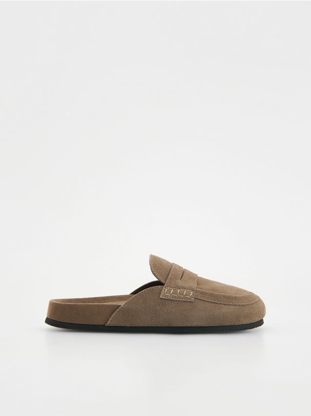 Leather mule sliders - RESERVED