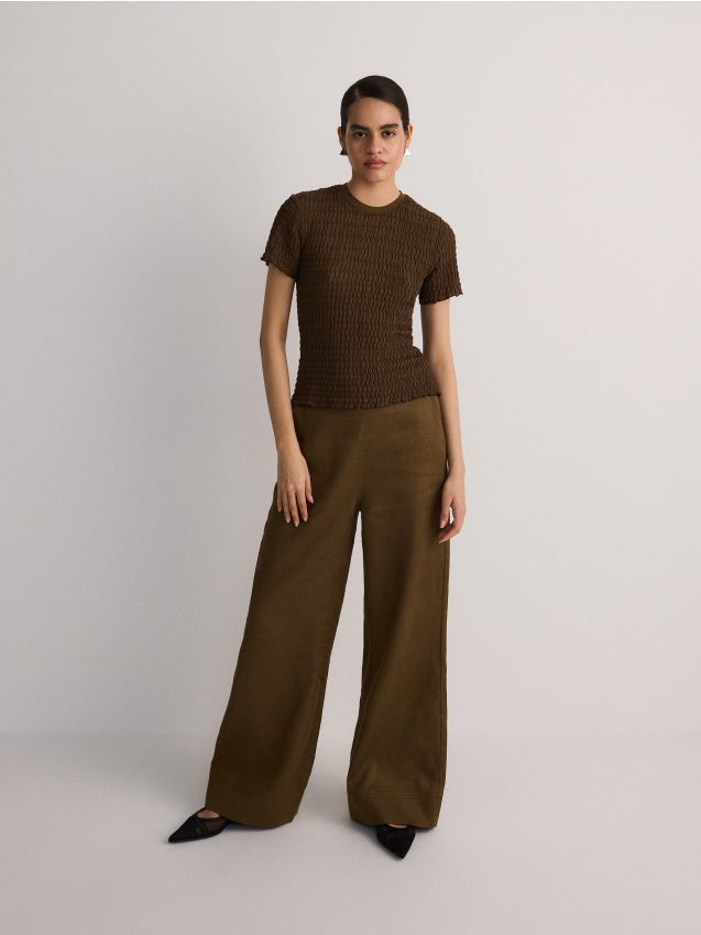 Reserved - ladies` trousers - maro