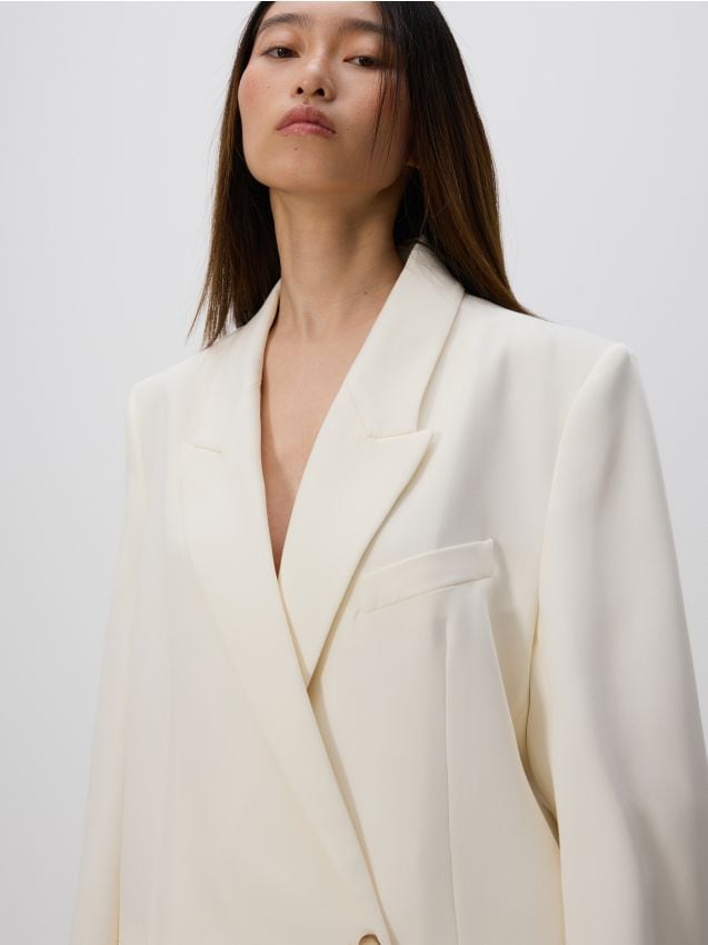 Viscose blend blazer - RESERVED