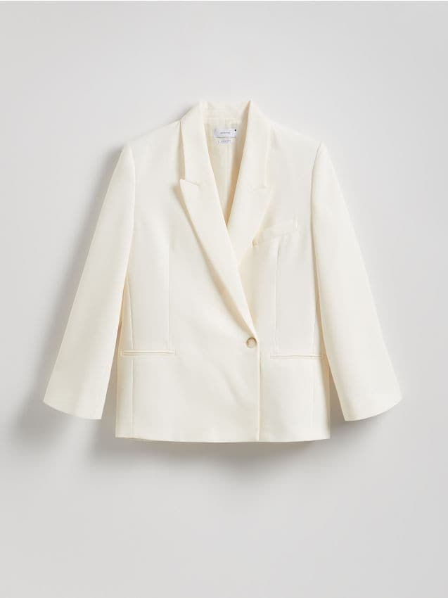 Viscose blend blazer - RESERVED
