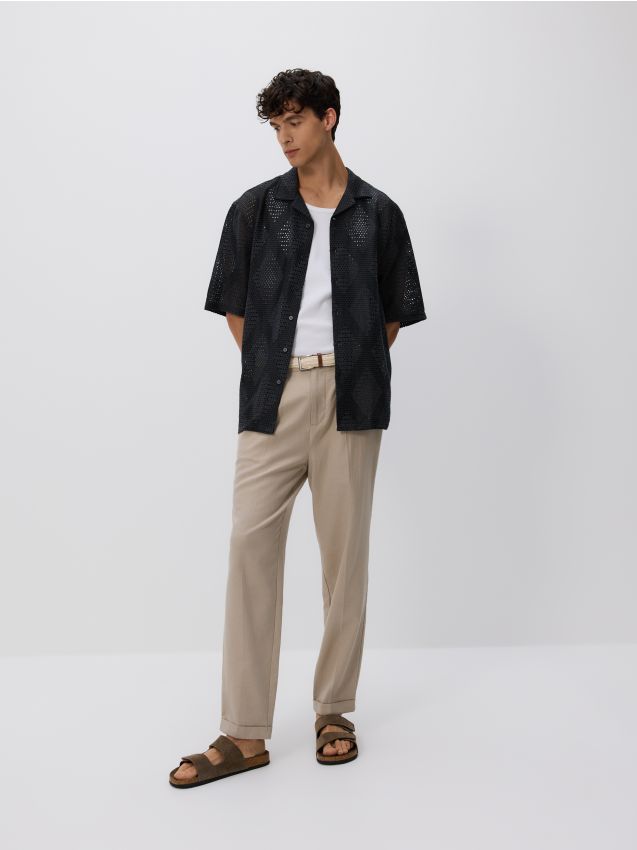 Chino pantalone sa dodatkom lana - RESERVED